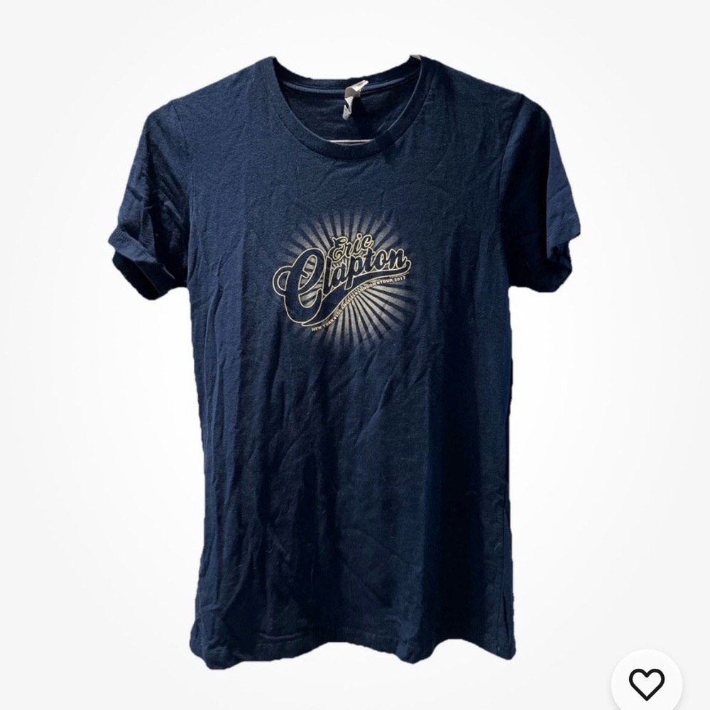 Eric Clapton 2017 Tour Navy Blue T-Shirt